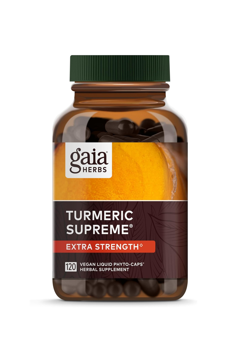 کپسول گیاهی مایع Turmeric Supreme برند Gaia Herbs - بسته ۱۲۰ عددی