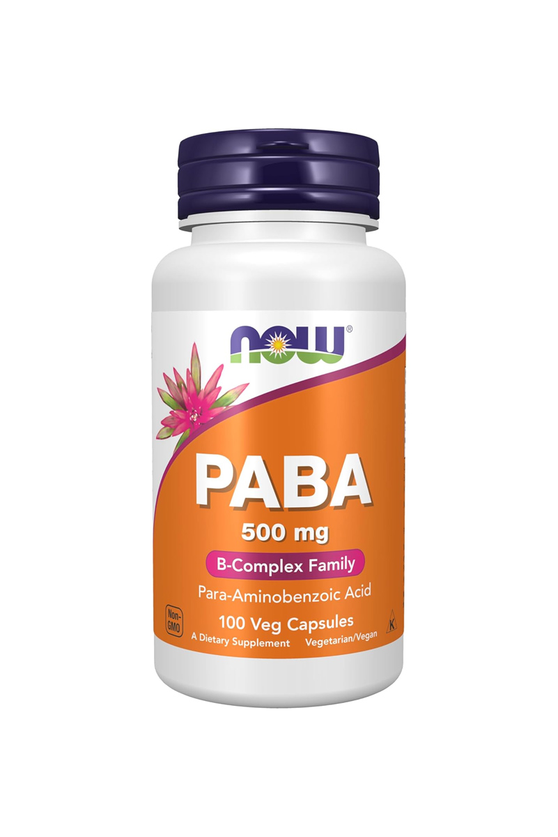 کپسول PABA 500mg برند NOW - بسته ۱۰۰ عددی