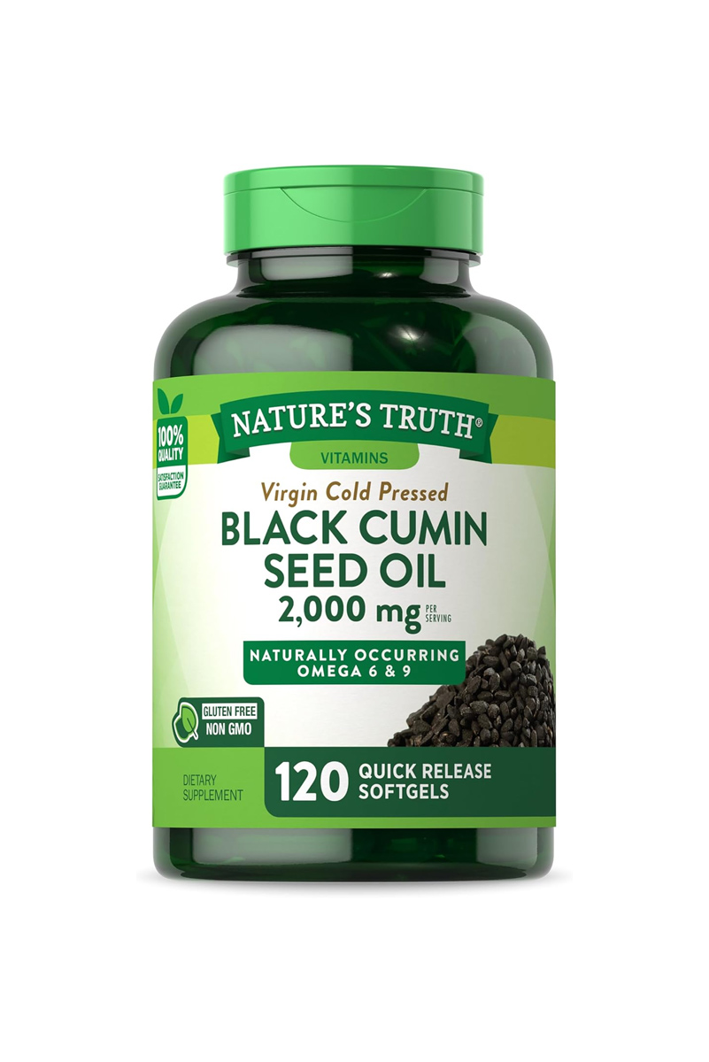 سافت ژل روغن سیاه‌ دانه Nature’s Truth – بسته ۱۲۰ عددی