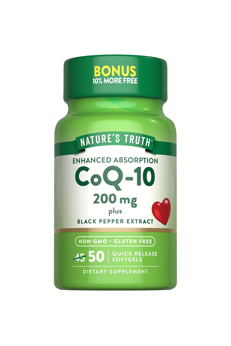 سافت ژل کوآنزیم Q10 به‌همراه عصاره فلفل سیاه Nature's Truth - بسته ۵۰ عددی