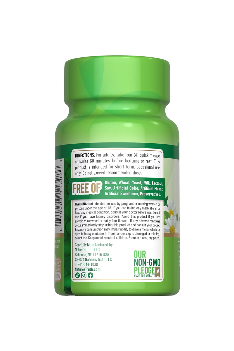 کپسول گل ساعتی و بابونه Calm Caps برند Nature's Truth - بسته ۹۰ عددی