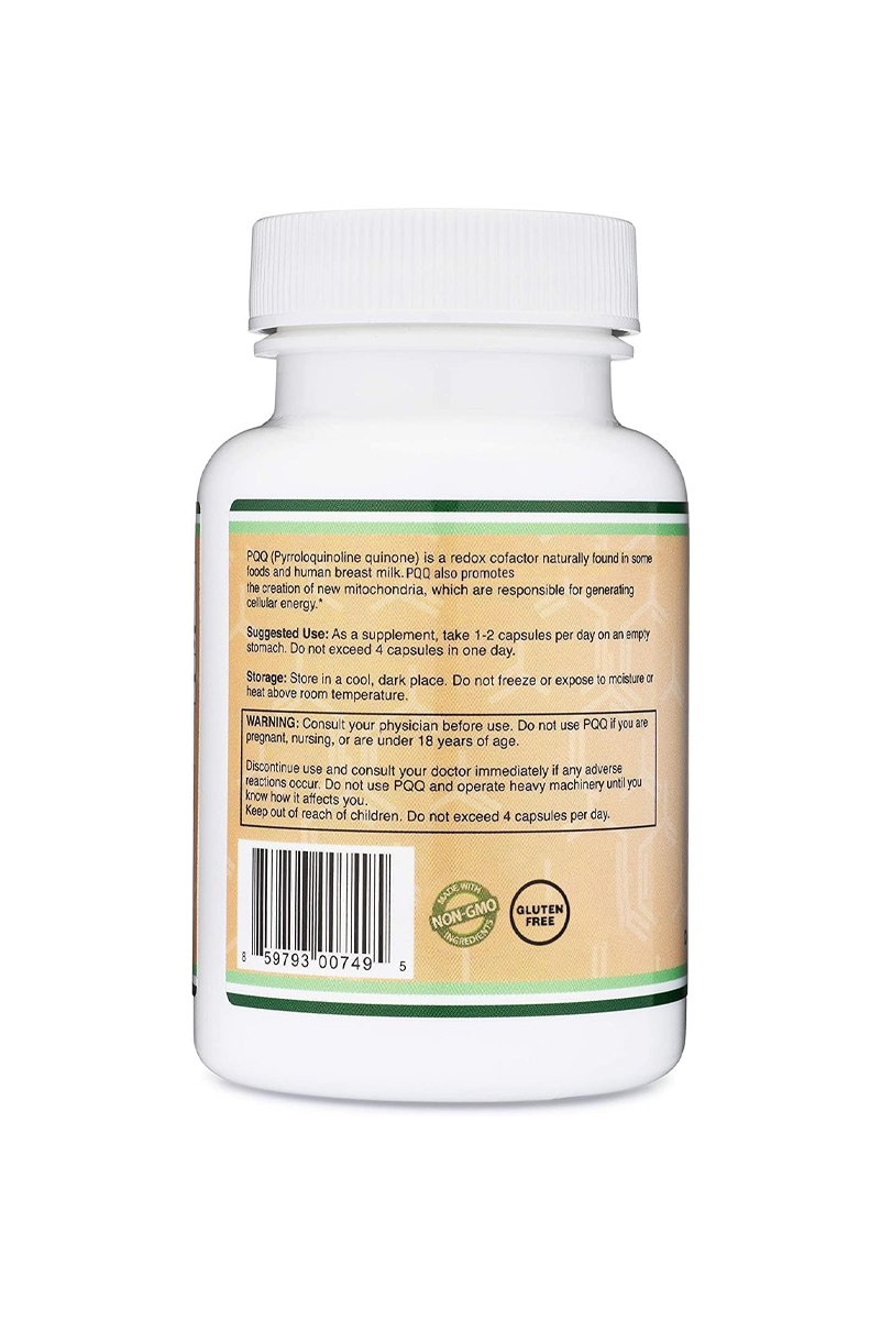 کپسول PQQ افزایش انرژی سلولی و کیفیت خواب Double Wood - بسته 60 عددی