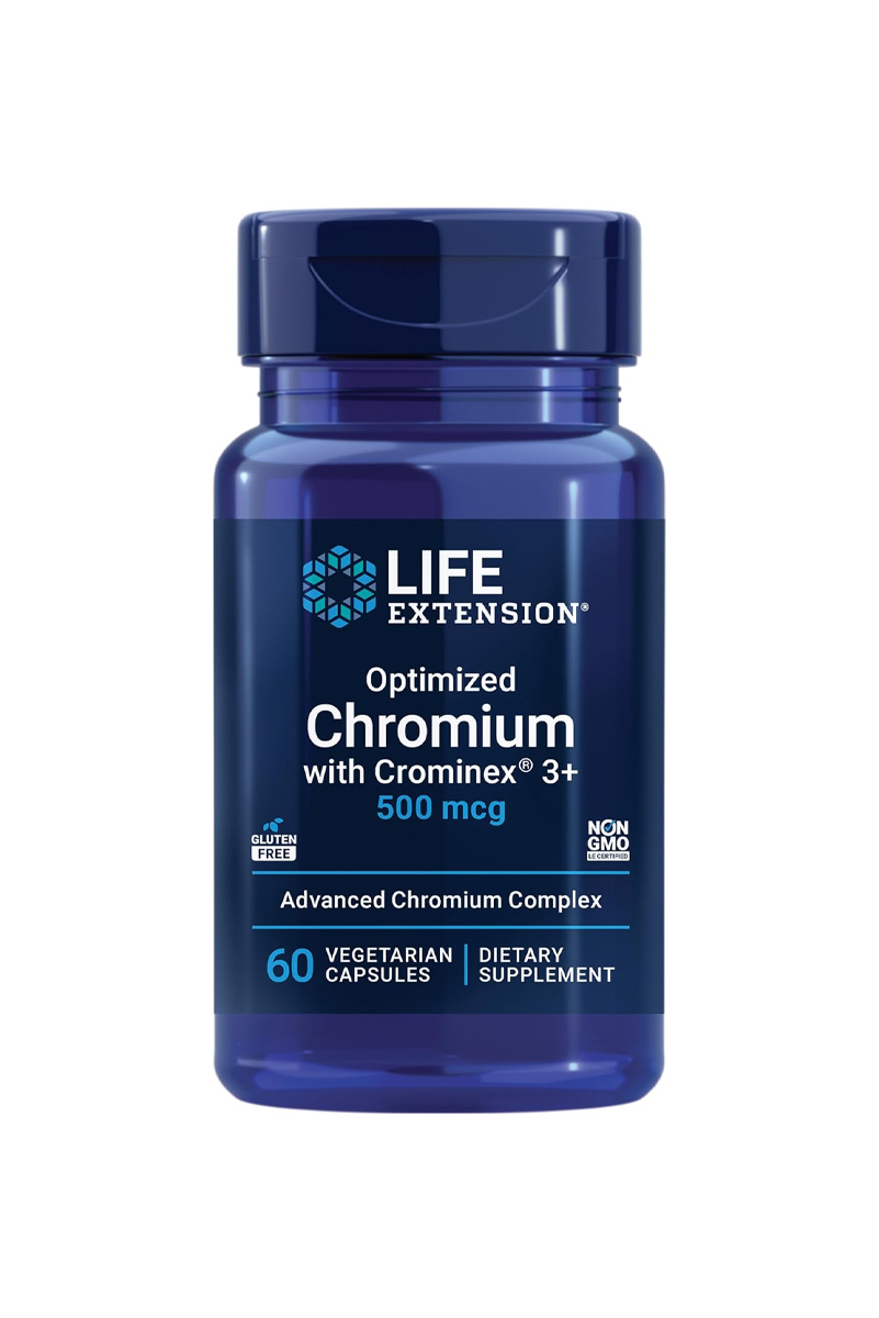 کپسول کروم ۵۰۰ میکروگرم Life Extension - بسته ۶۰ عددی
