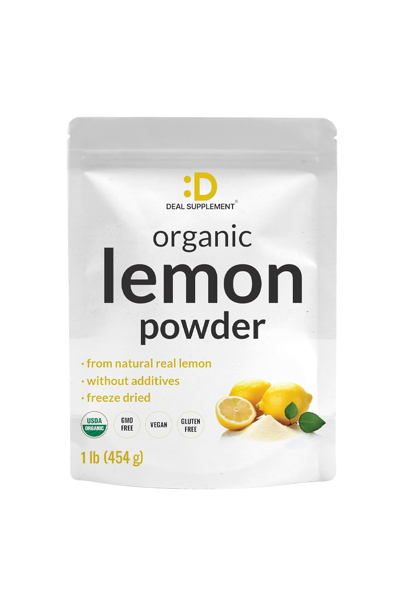 پودر لیمو ارگانیک منبع ویتامین C برند DEAL SUPPLEMENT - حجم ۴۵۴ گرم