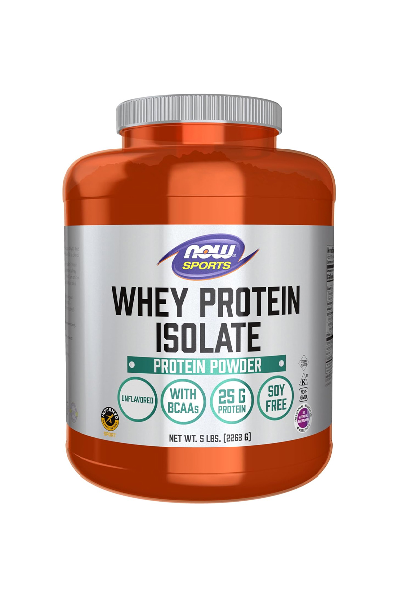 پودر پروتئین Whey Protein Isolate برند NOW - حجم 2268 گرم