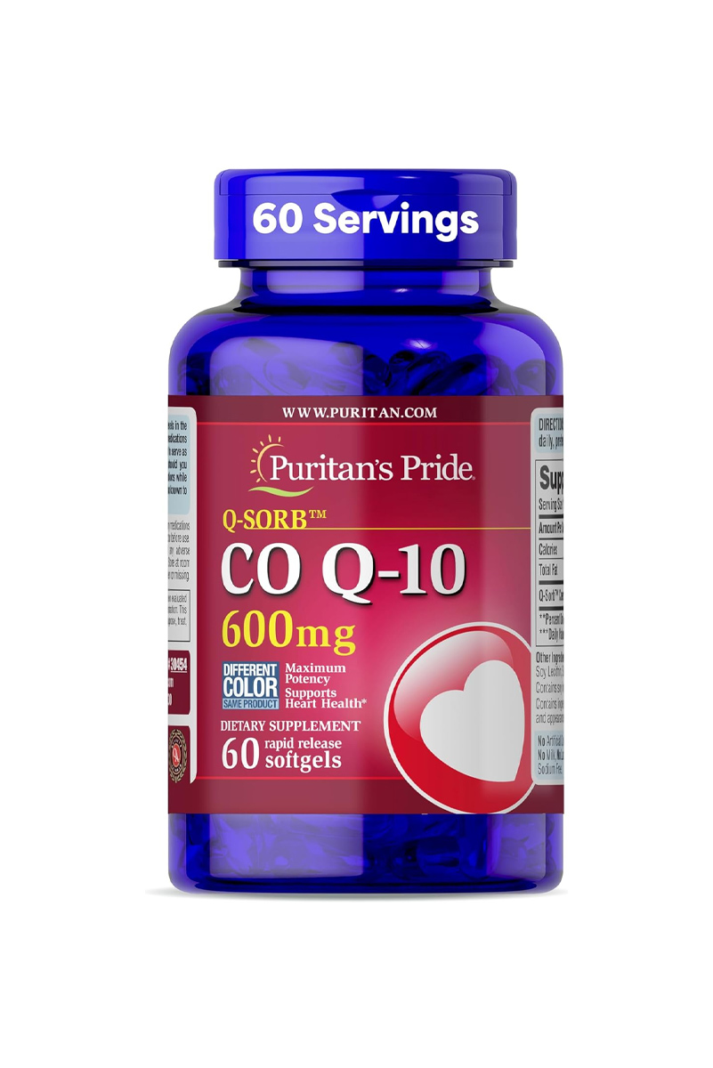 سافت ژل کوآنریم ‌Q10 مقدار ۶۰۰ میلی‌گرم Puritan's Pride - بسته 60 عددی