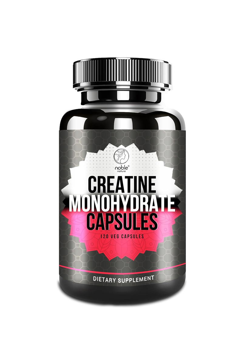 کپسول کراتین مونوهیدرات Noble Nature – بسته 120 عددی