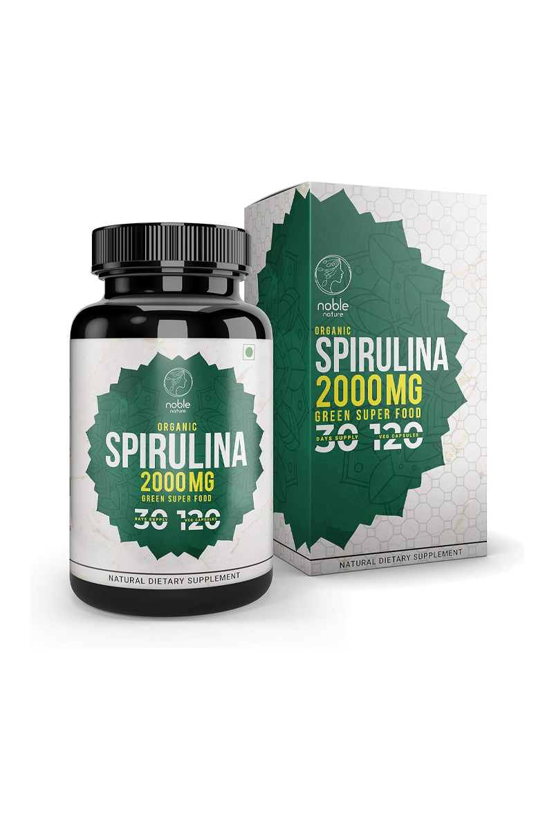 کپسول اسپیرولینا Noble Nature - بسته 120 عددی