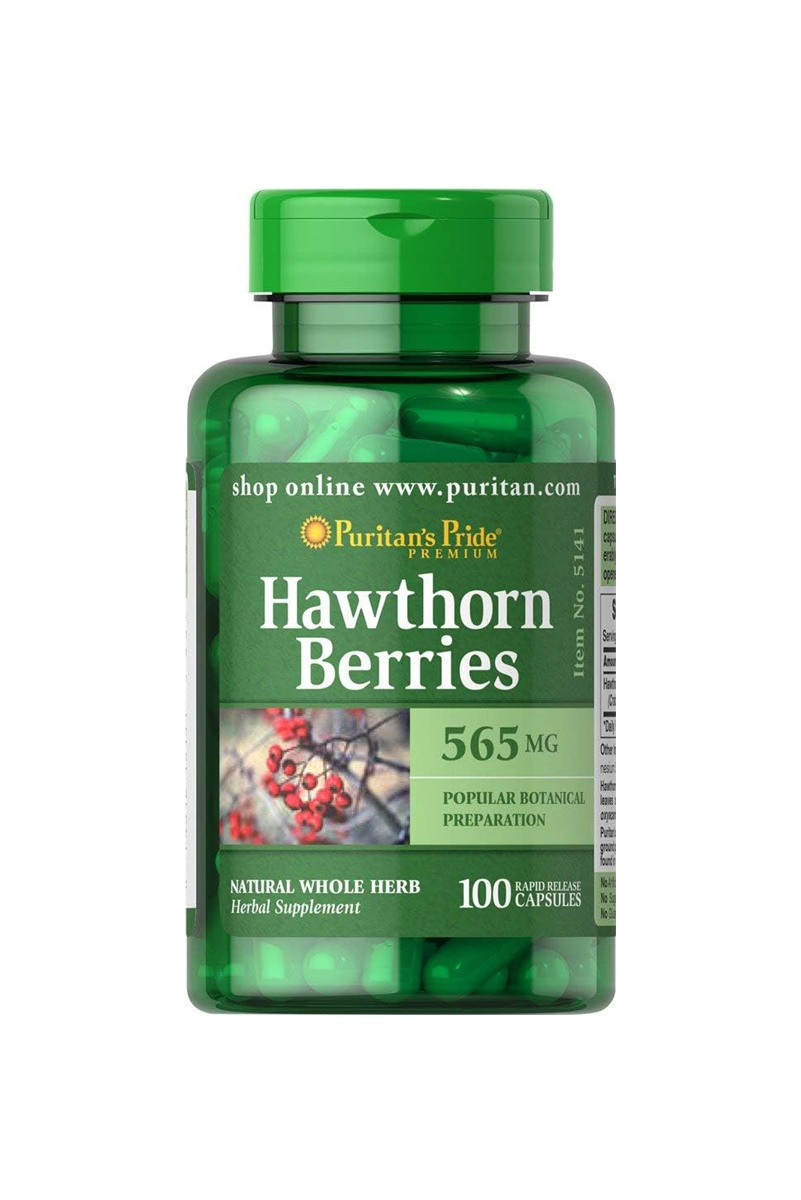 کپسول Hawthorn Berries برند Puritan's Pride - بسته 100 عددی