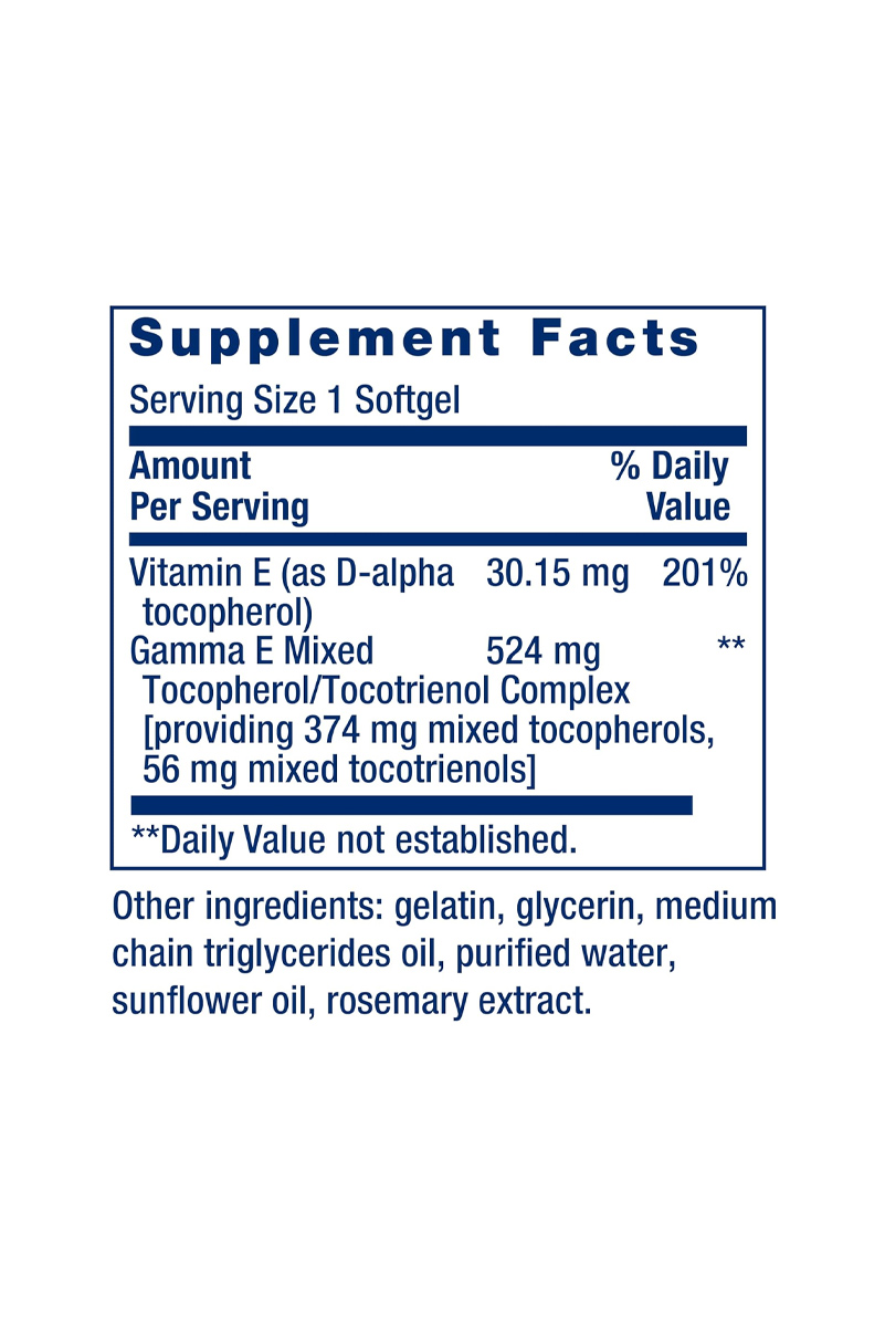 سافت‌ ژل Gamma E برند Life Extension - بسته 60 عددی