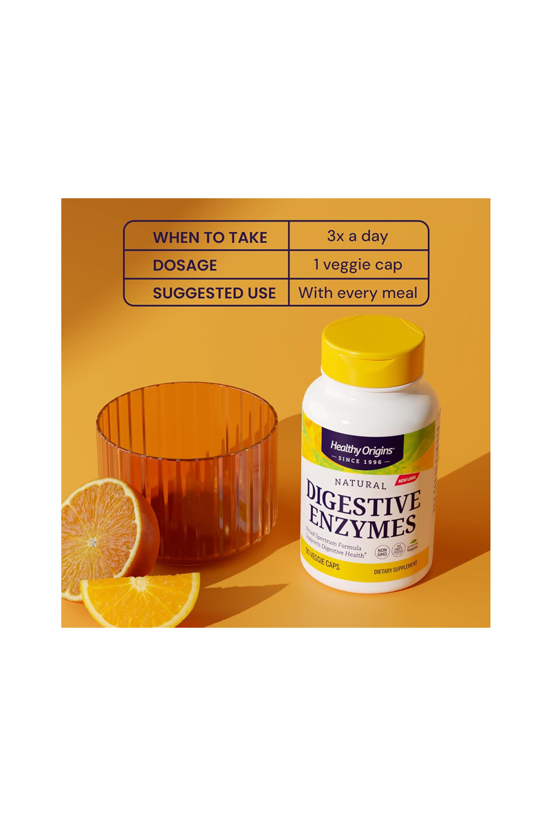 کپسول آنزیم گوارشی Healthy Origins