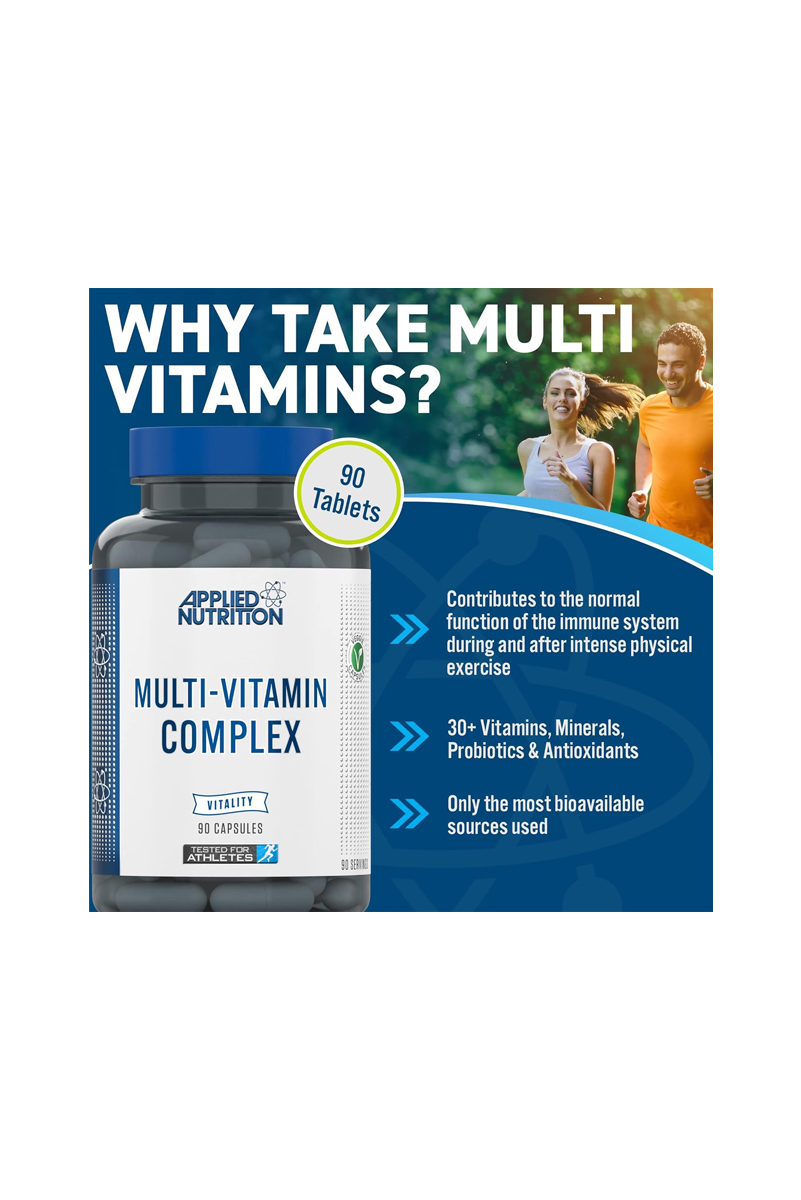کپسول کمپلکس مولتی ویتامین Applied Nutrition - بسته 90 عددی