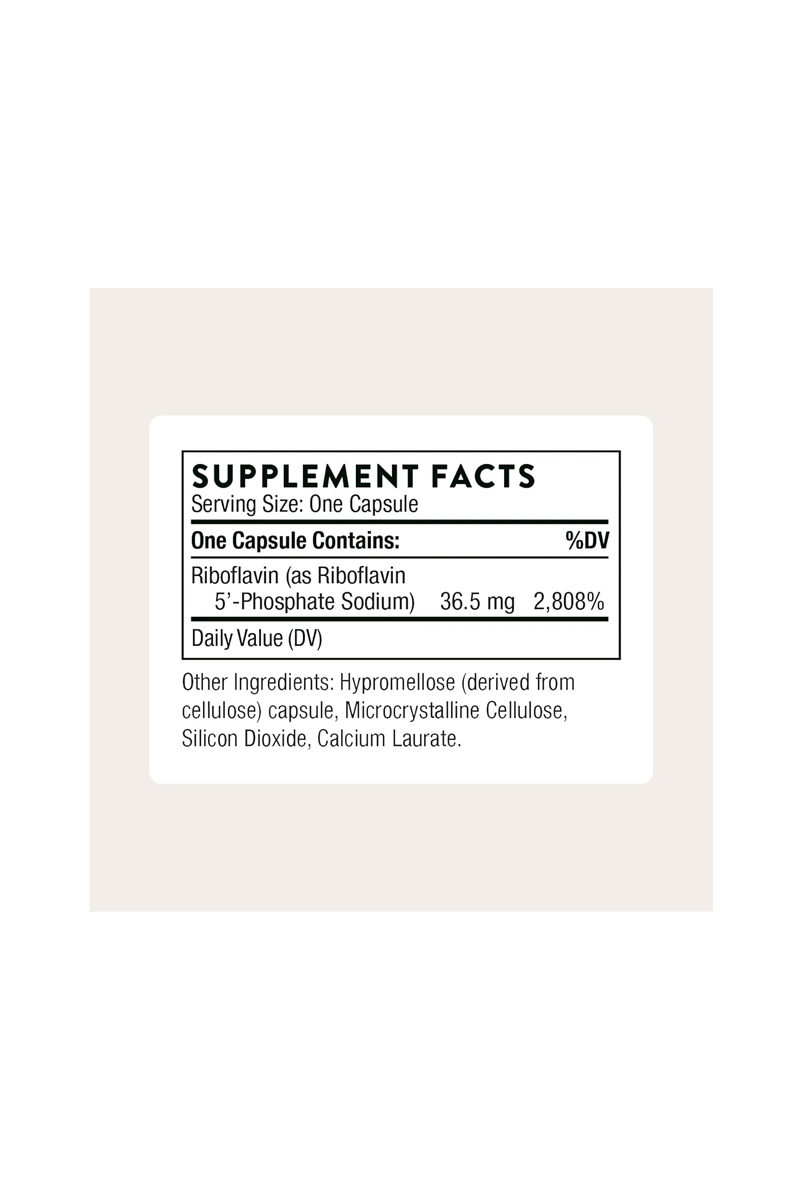 کپسول Riboflavin 5 فسفات سدیوم THORNE - بسته ۶۰ عددی