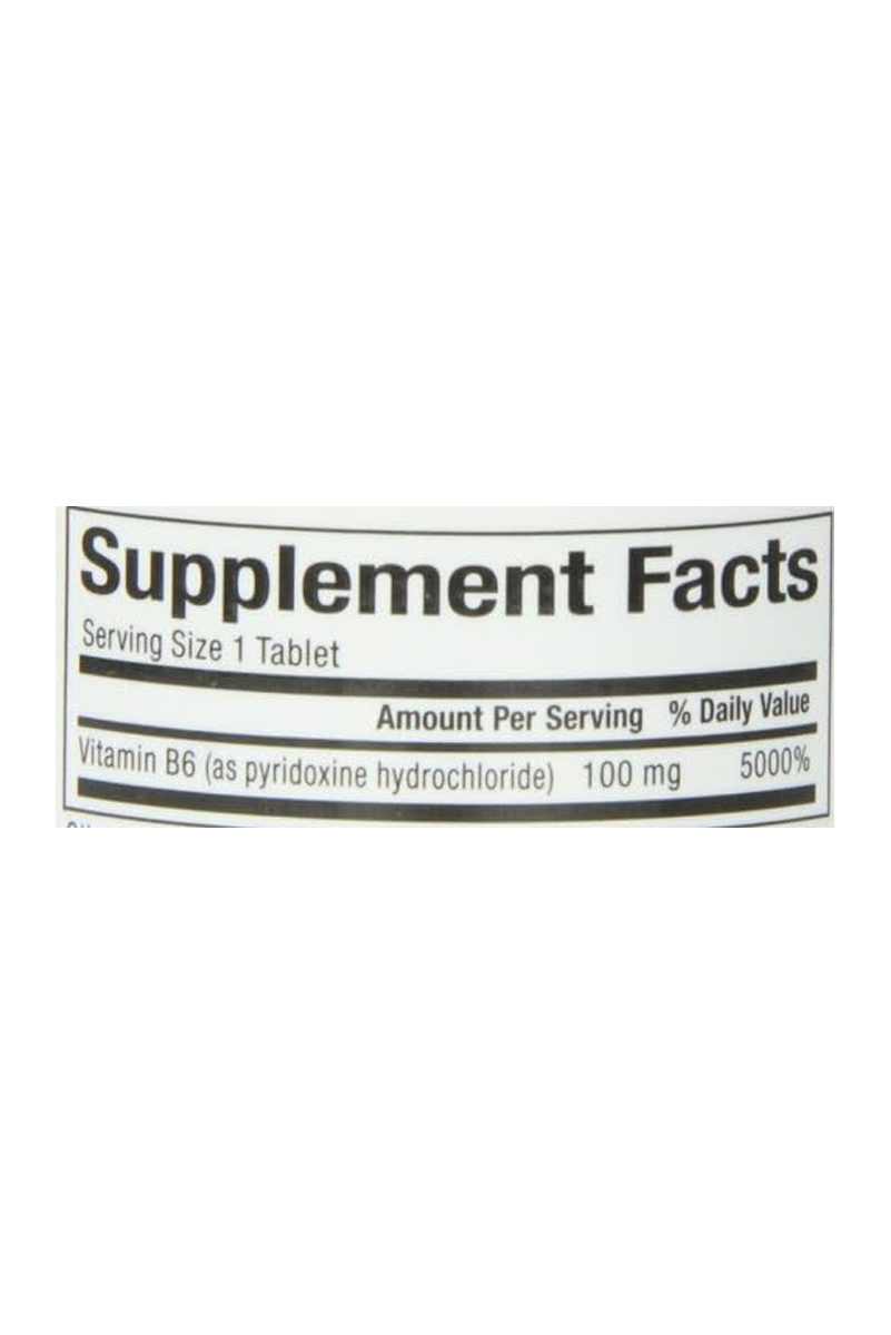 قرص ویتامین B6 مقدار ۱۰۰ میلی‌گرم Natural Factors - بسته ۹۰ عددی