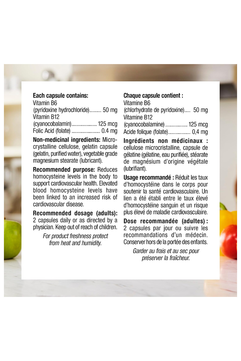 کپسول ویتامین B6، B12 و فولیک اسید Webber Naturals – بسته ۹۰ عددی